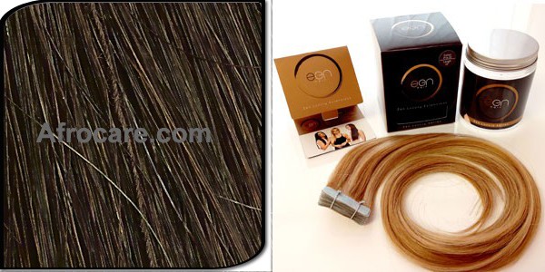 Zen Luxury, Pretaped Hair extensions 18 inch Colour #4