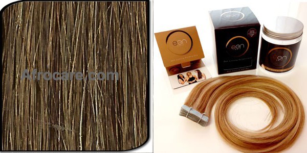Zen Luxury, Pretaped Hair extensions 22 inch Colour #8