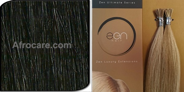 Zen Ultimate I-Tip Hair Extensions, 18 inch Colour #1
