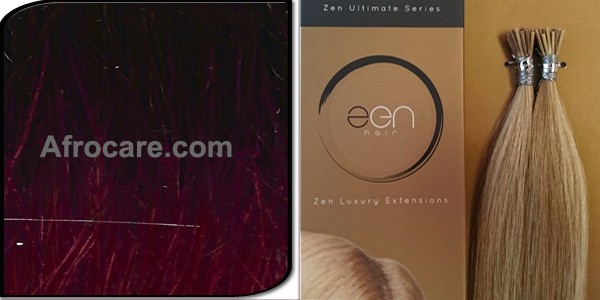 Zen Ultimate I-Tip Hair Extensions, 18 inch Colour T400-Burg